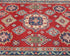 5x7 Red Kuba Afghan Hand Knotted Wool Area Rug